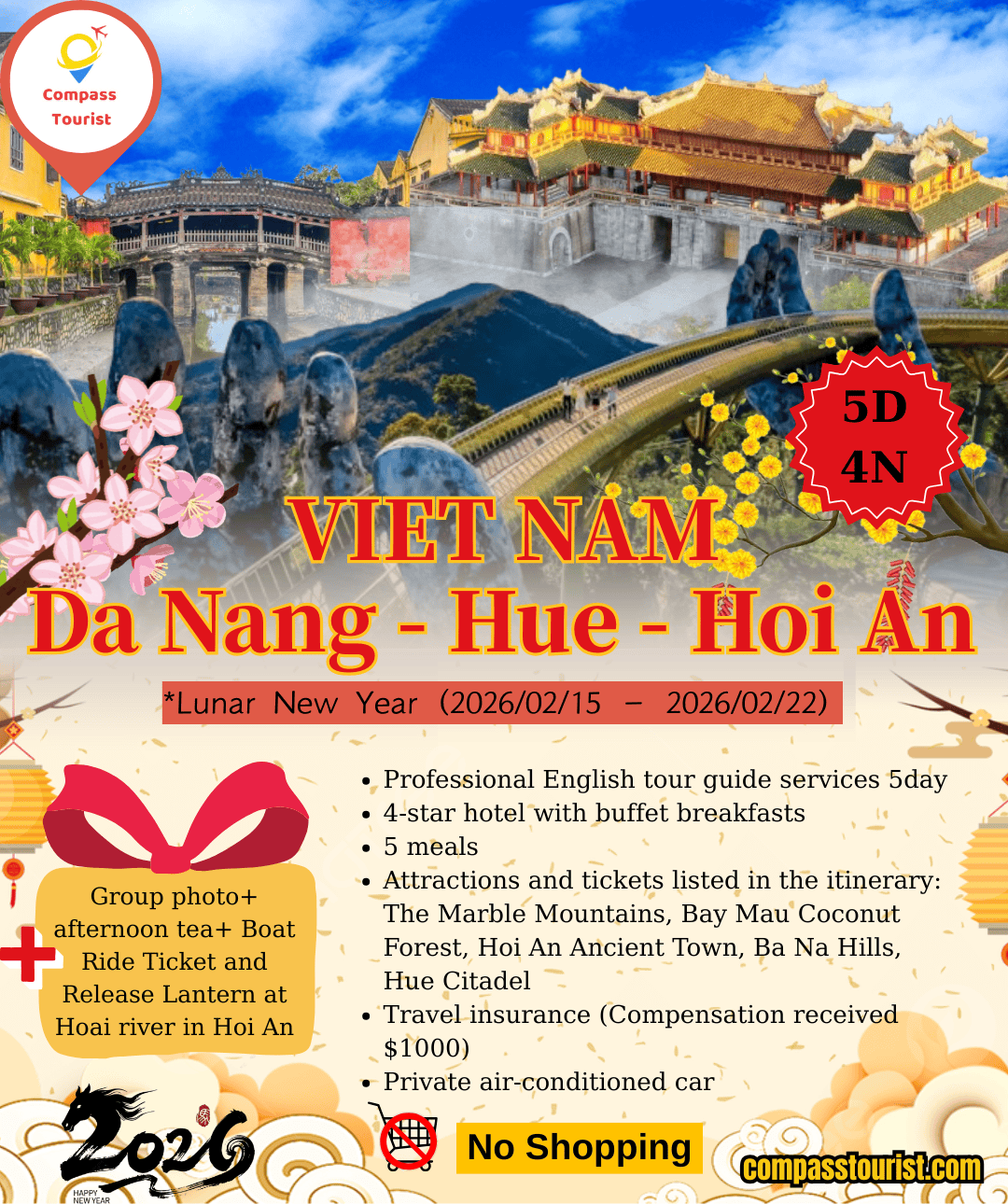 DA NANG - HOI AN - HUE 5 DAYS ITINERARY